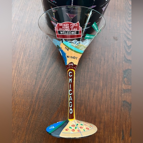 Lolita “Chicago” Martini Glass w/Box - Picture 2 of 5